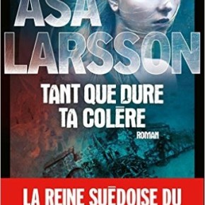 Tant que dure ta colère d&rsquo;Åsa&nbsp;Larsson