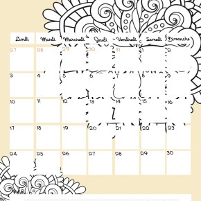 Calendrier 2018-2019 (gratuit, à&nbsp;imprimer)