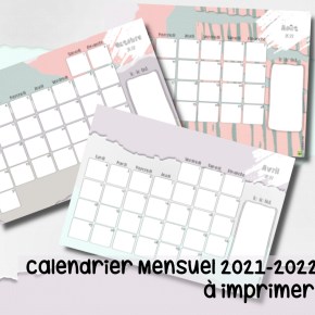 Calendrier 2021-2022 (gratuit, à&nbsp;imprimer)