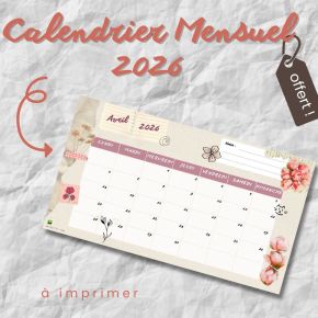 Calendrier 2026 (gratuit, à&nbsp;imprimer)